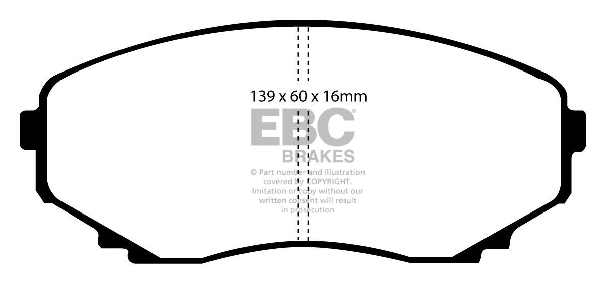 EBC Brakes Mazda BEDRIJFSWAGEN Titan 2.0 2000-.. Remblokken voor