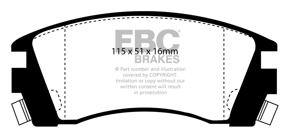 EBC Brakes NISSAN BEDRIJFSWAGEN Sunny Van 1.7 D 92-98 Remblokken