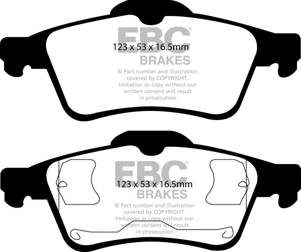 EBC Brakes FORD Focus C-Max 1.8 2003-2005 Remblokken achterzijde