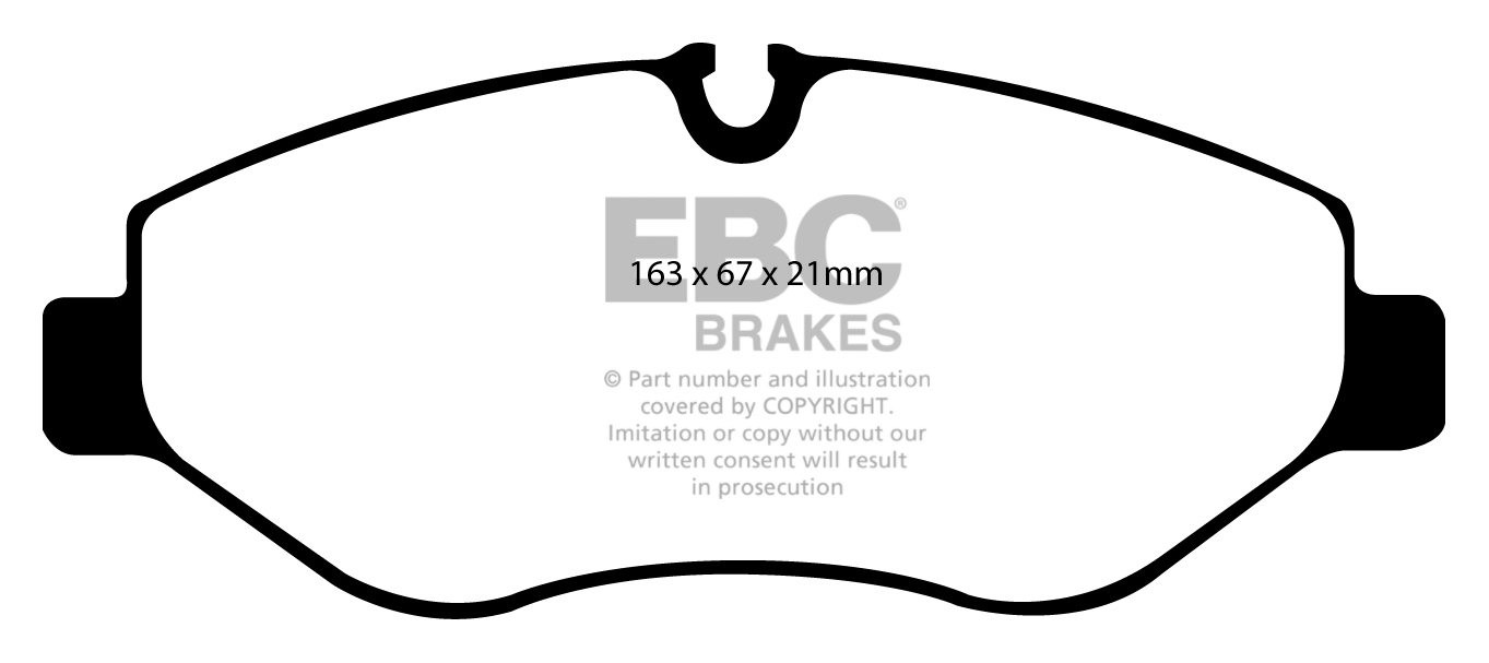 EBC Brakes VW BEDRIJFSWAGEN Crafter 35 2.5 TD 2006-.. Remblokken