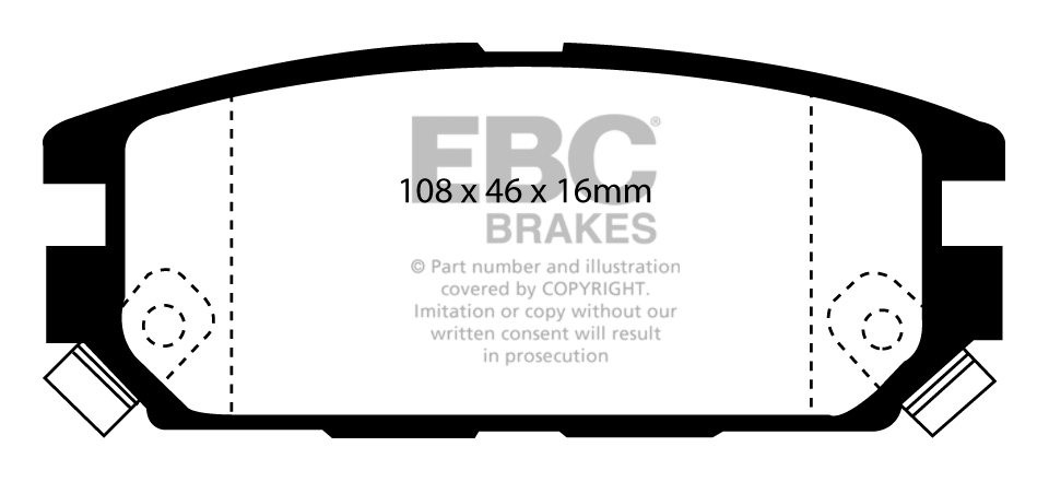 EBC Brakes MITSUBISHI Galant 2.0 Twin Turbo VR4 (E84A) 93-96 Rem