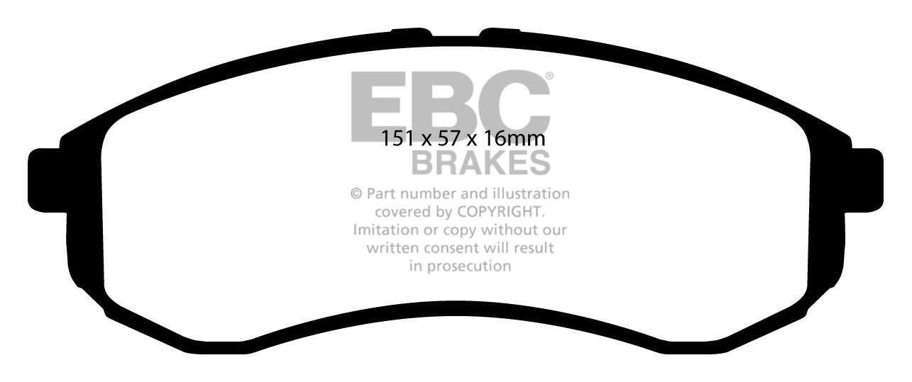 EBC Brakes MITSUBISHI BEDRIJFSWAGEN L 200 2.5 TD (K74T) 2001-200
