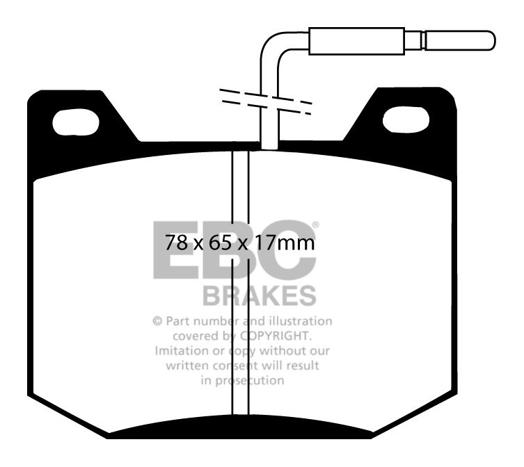 EBC Brakes NISSAN Almera 1.5 (ABS) 2000-2006 Remblokken voorzijd