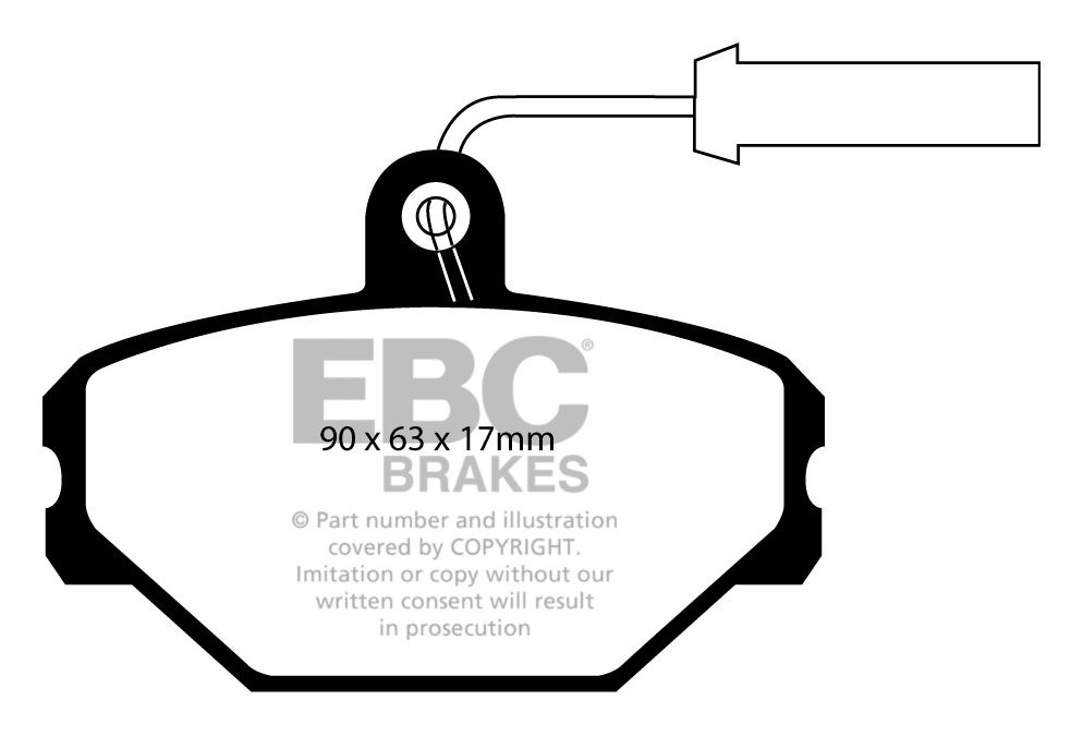 EBC Brakes FIAT Tempra 1.6 90-96 Remblokken voorzijde