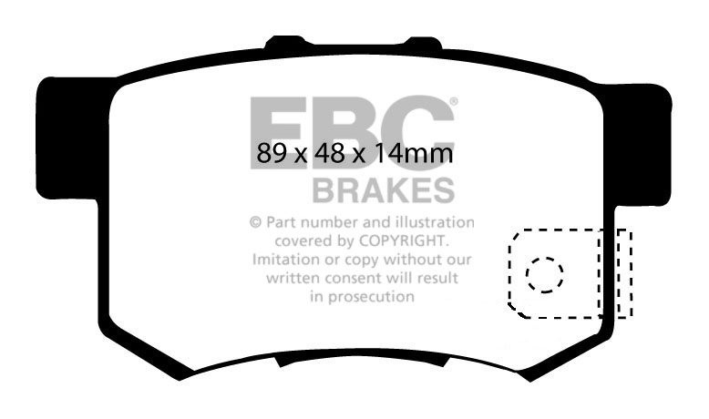 EBC Brakes ROVER 600 2.0 (ABS) 93-2000 Remblokken achterzijde gr