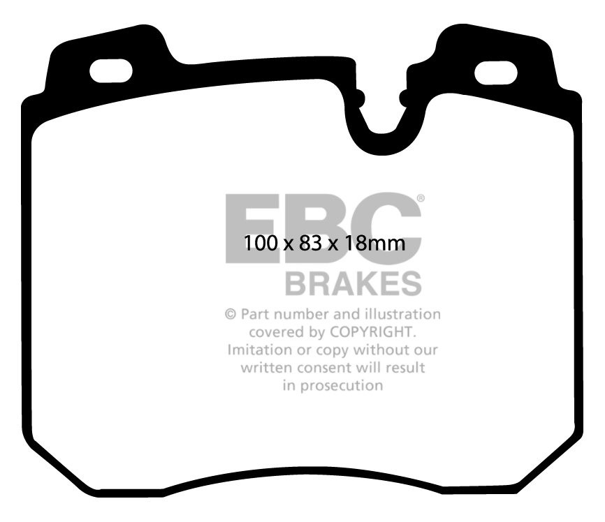 EBC Brakes BMW M5 3.8 (E34) 92-96 Remblokken voorzijde
