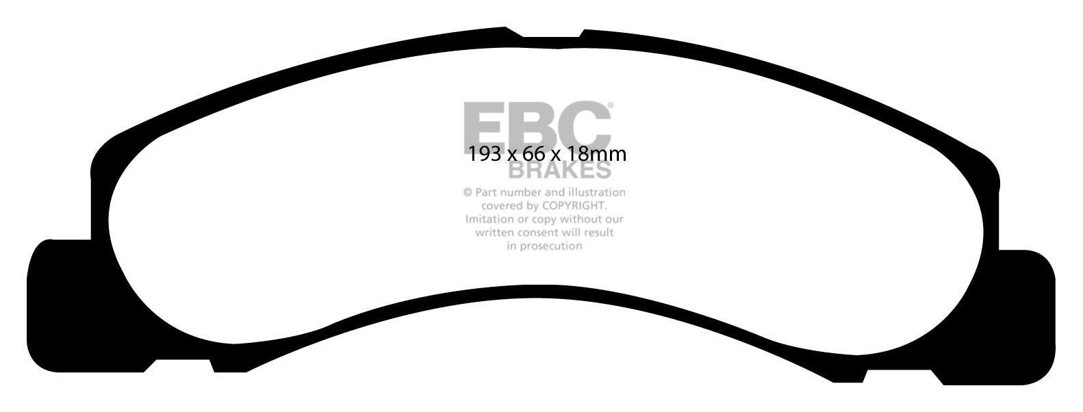 EBC Brakes FORD Excursion 7.3 TD 2000-2005 Remblokken voorzijde
