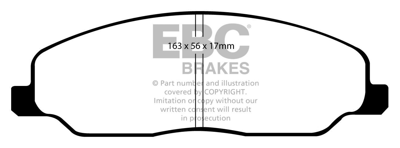 EBC Brakes FORD Mustang 4.6 GT 2005-2010 Remblokken voorzijde