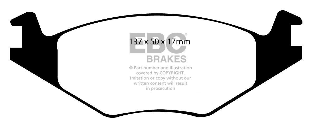 EBC Brakes VW Polo 6N(2) 1.9 D 94-96 Remblokken voorzijde
