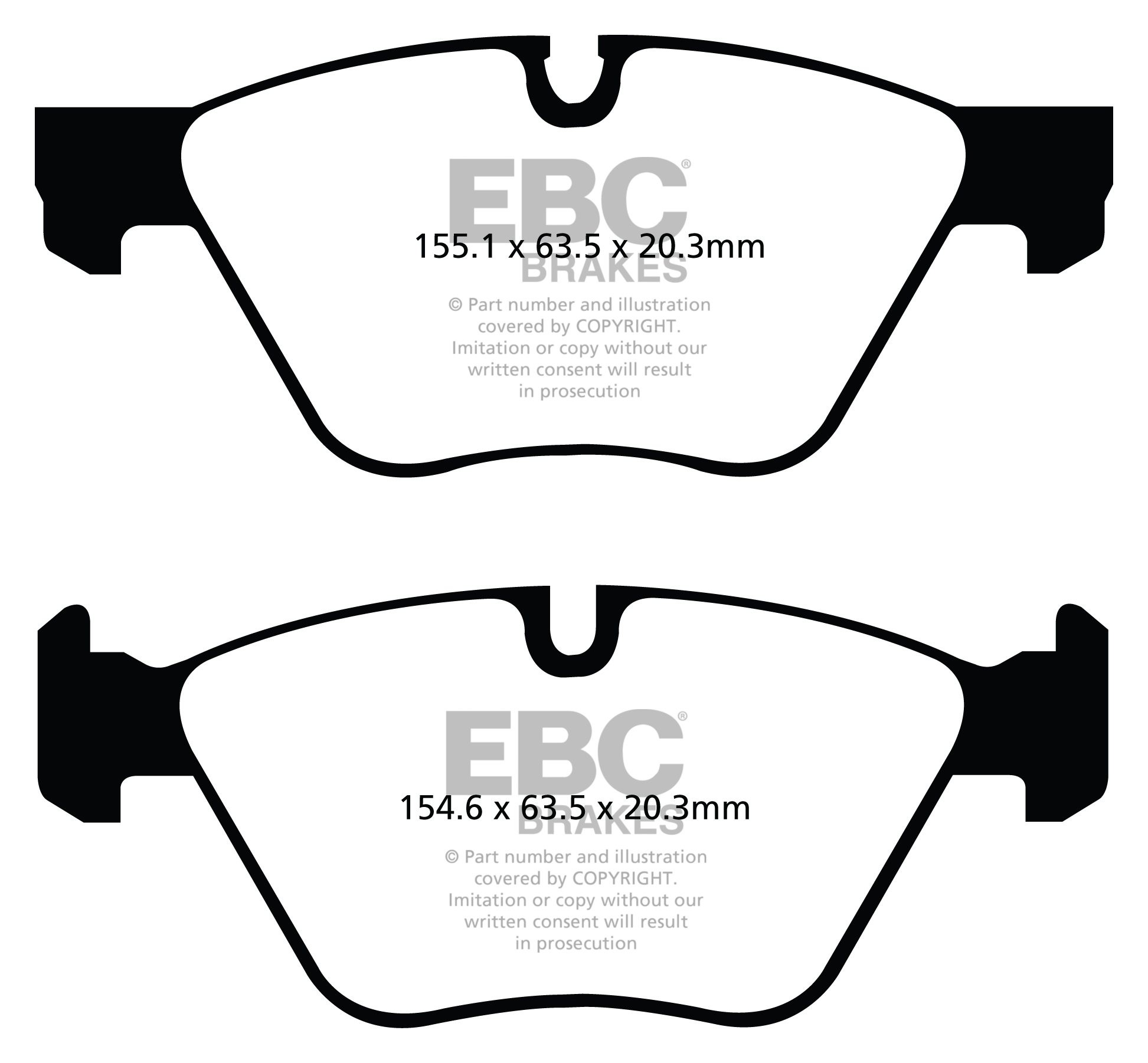 EBC Brakes BMW X1 2.0 (18) 2010-.. Remblokken voorzijde