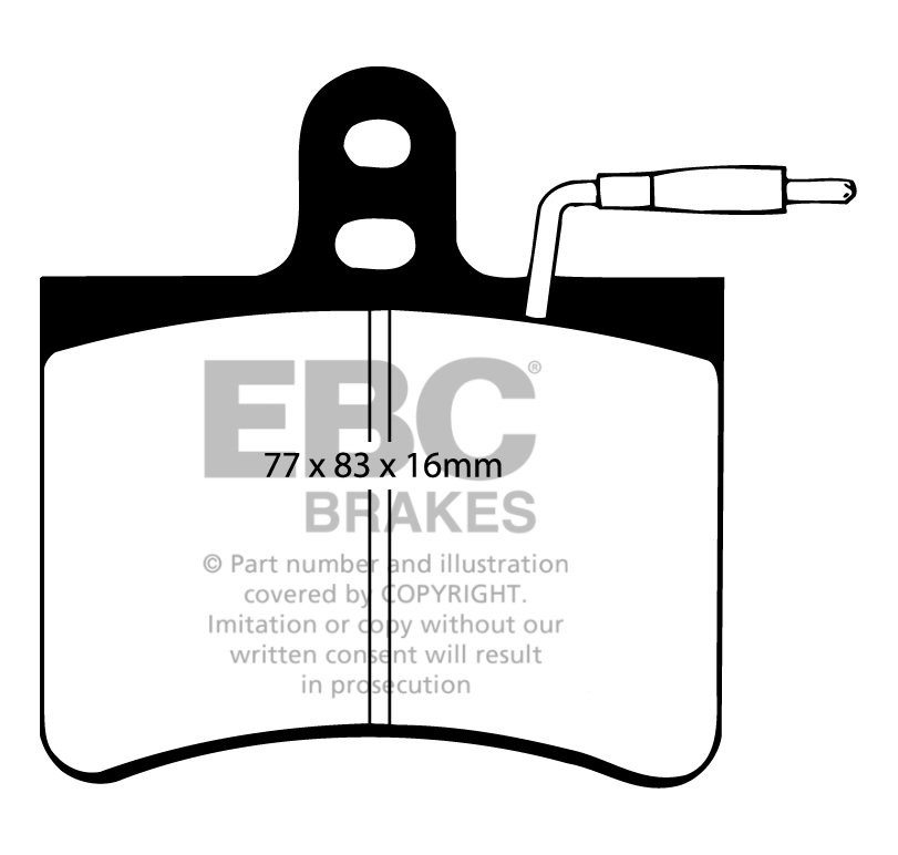 EBC Brakes FIAT BEDRIJFSWAGEN 242 1.8 74-83 Remblokken achterzij