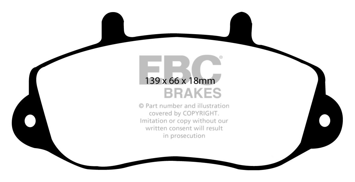 EBC Brakes OPEL Movano 1.9 D 2000-2010 Remblokken voorzijde