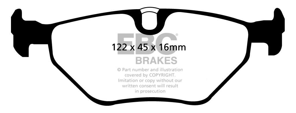EBC Brakes BMW 520 2.0 (E39) Touring 96-2000 Remblokken achterzi