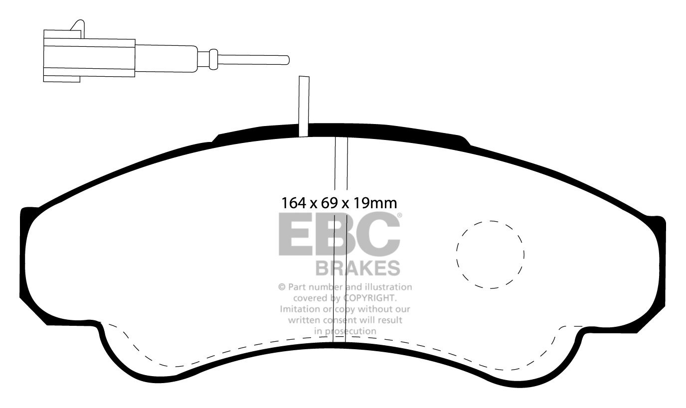 EBC Brakes CITROEN BEDRIJFSWAGEN Relay (Q14)/Jumper 2.8 TD 2002-