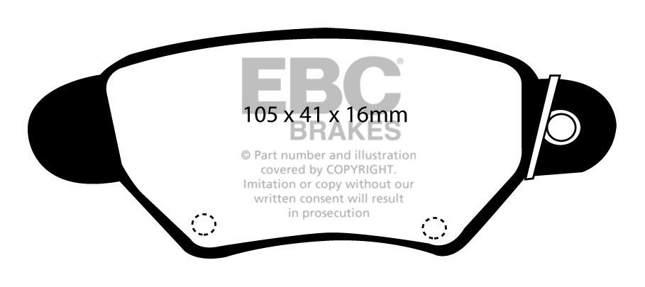 EBC Brakes VAUXHALL (OPEL) Zafira 2.2 2000-2004 Remblokken achte