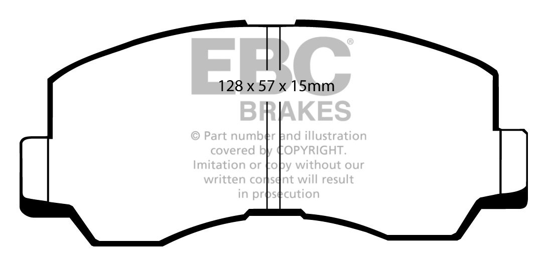 EBC Brakes MITSUBISHI Pajero 2.5 TD (L44) 86-87 Remblokken voorz