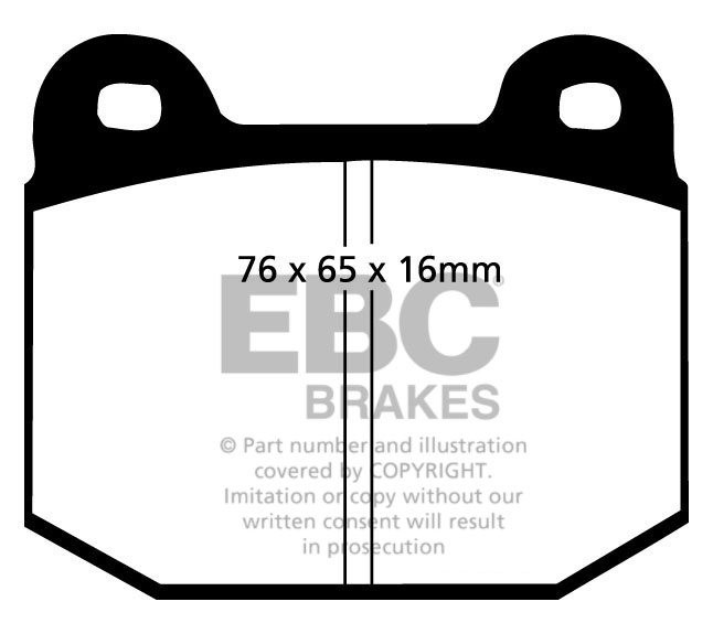 EBC Brakes MORGAN Aero 8 4.8 2008-.. Remblokken achterzijde