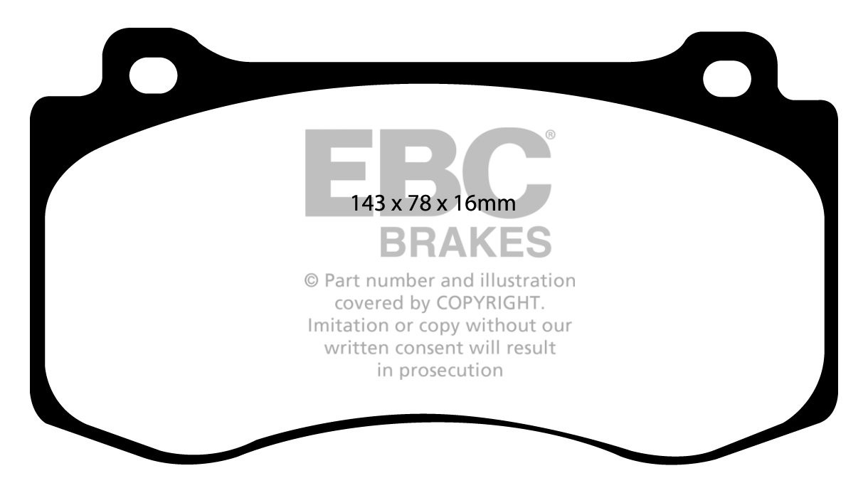 EBC Brakes JEEP Grand Cherokee 6.1 2006-2011 Remblokken voorzijd