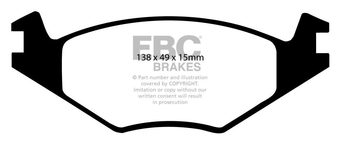 EBC Brakes SEAT Toledo 1.9 D 91-98 Remblokken voorzijde
