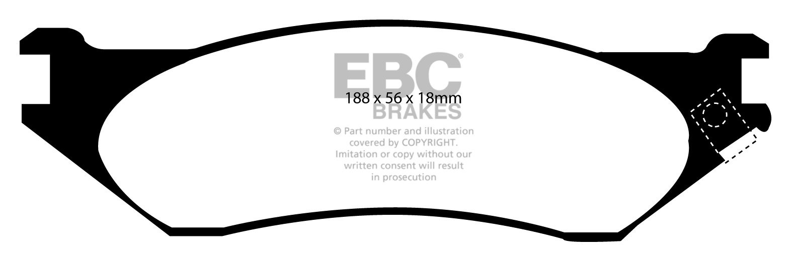 EBC Brakes DODGE (USA) Durango 3.7 2003-2006 Remblokken voorzijd