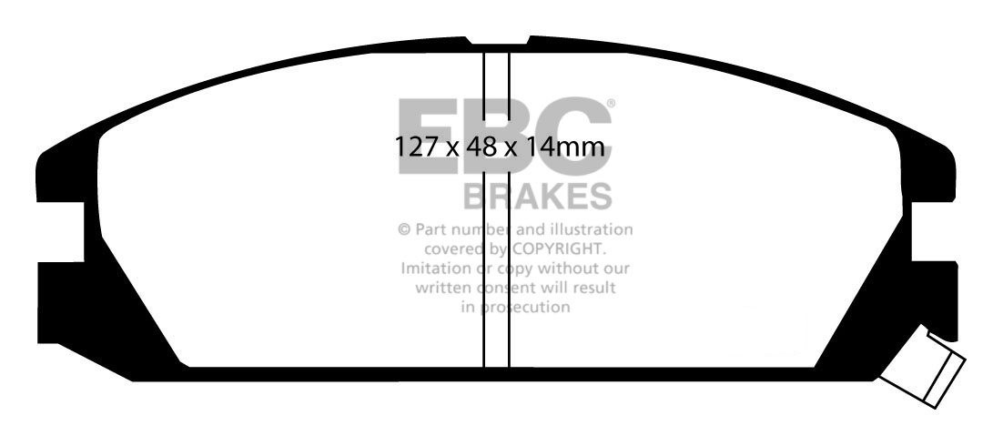 EBC Brakes HONDA Integra (EU) 1.6 86-89 Remblokken voorzijde gre