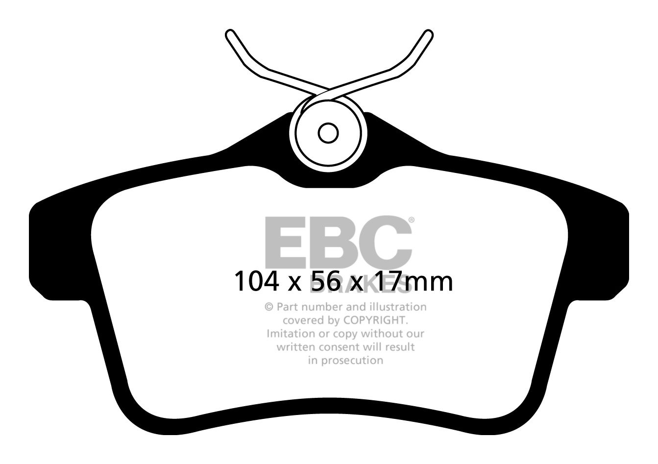 EBC Brakes PEUGEOT 3008 2.0 TD 2009-.. Remblokken achterzijde