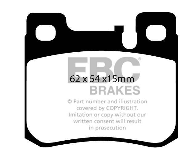 EBC Brakes MERCEDES 190/190E (W201) With ASR 83-93 Remblokken ac