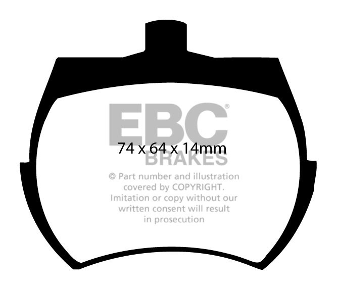 EBC Brakes TRIUMPH TR7 2.0 5 Speed 75-81 Remblokken voorzijde