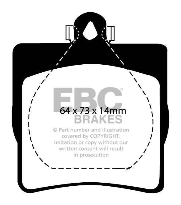 EBC Brakes MERCEDES E-Class (W210) E250 D Station 95-98 Remblokk