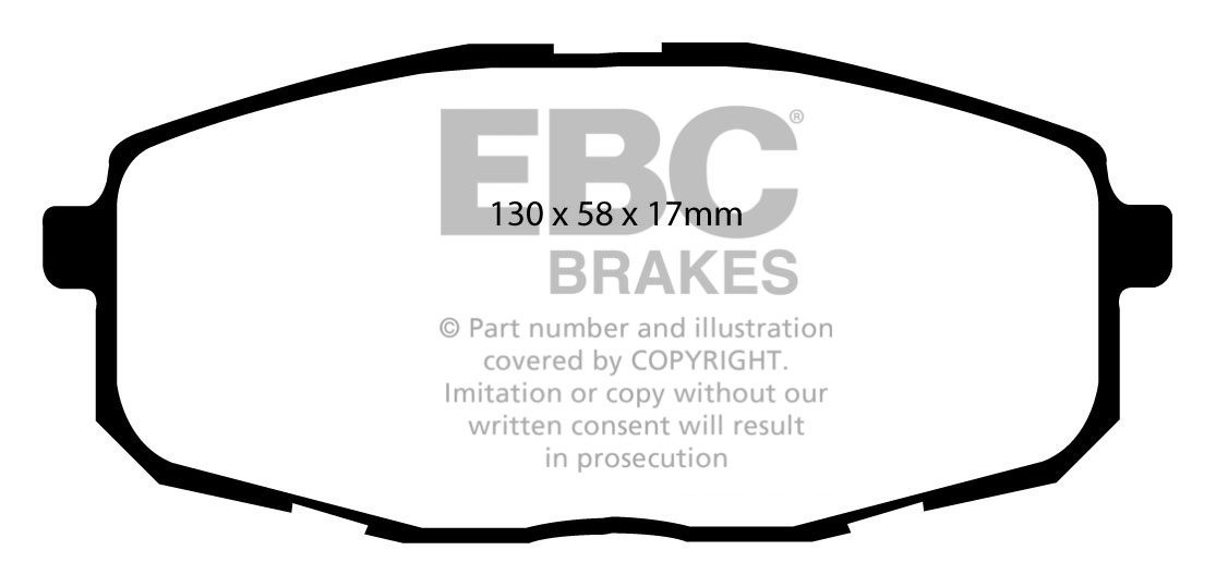 EBC Brakes KIA Carens 2.0 2004-2006 Remblokken voorzijde
