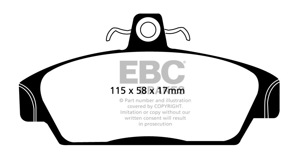 EBC Brakes ROVER Metro 1.4 D 90-95 Remblokken voorzijde