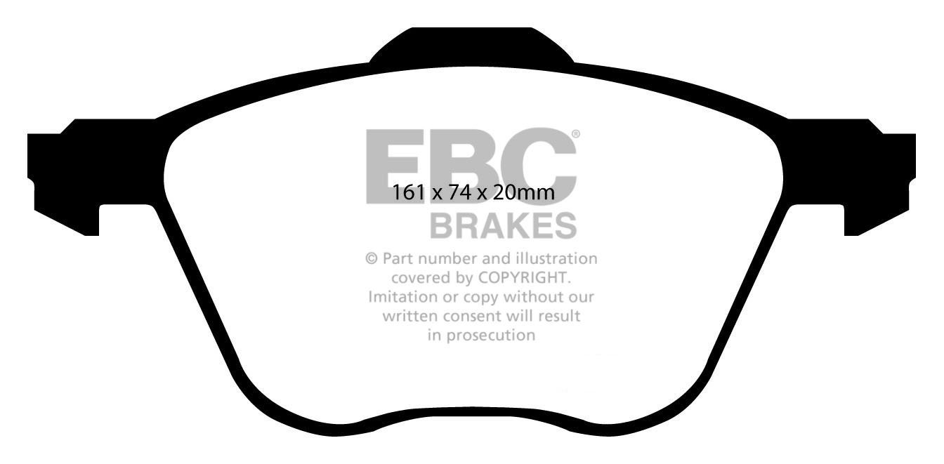 EBC Brakes VW Sharan 2.8 2000-2008 Remblokken voorzijde