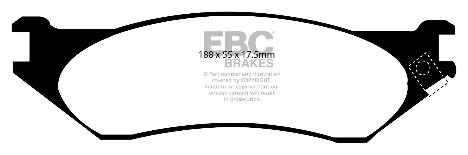 EBC Brakes FORD F-150 Lightning 5.4 2000-2004 Remblokken voorzij