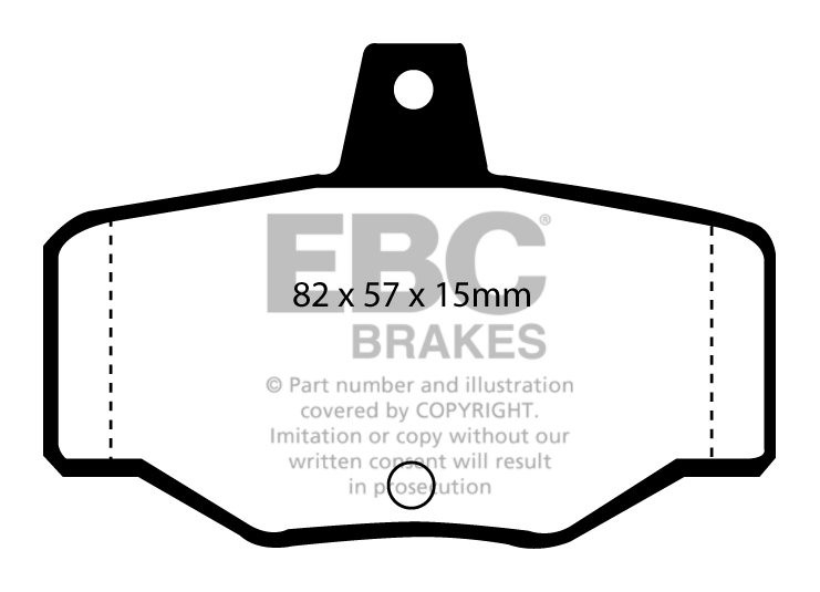 EBC Brakes NISSAN Primera 2.0 (W11) 96-2002 Remblokken achterzij