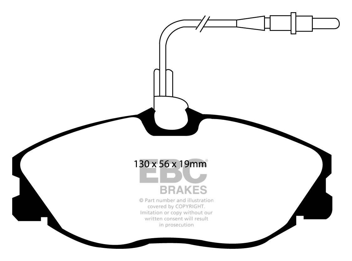 EBC Brakes PEUGEOT 406 Coupe 2.2 TD 2001-2004 Remblokken voorzij