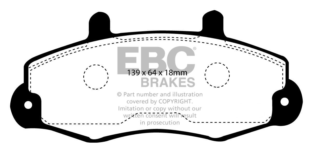 EBC Brakes FORD BEDRIJFSWAGEN Transit 120 95-98 Remblokken voorz