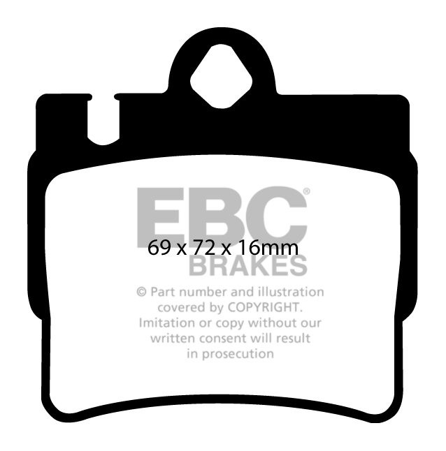 EBC Brakes MERCEDES CL-Class (C215) CL55 AMG 2000-2002 Remblokke