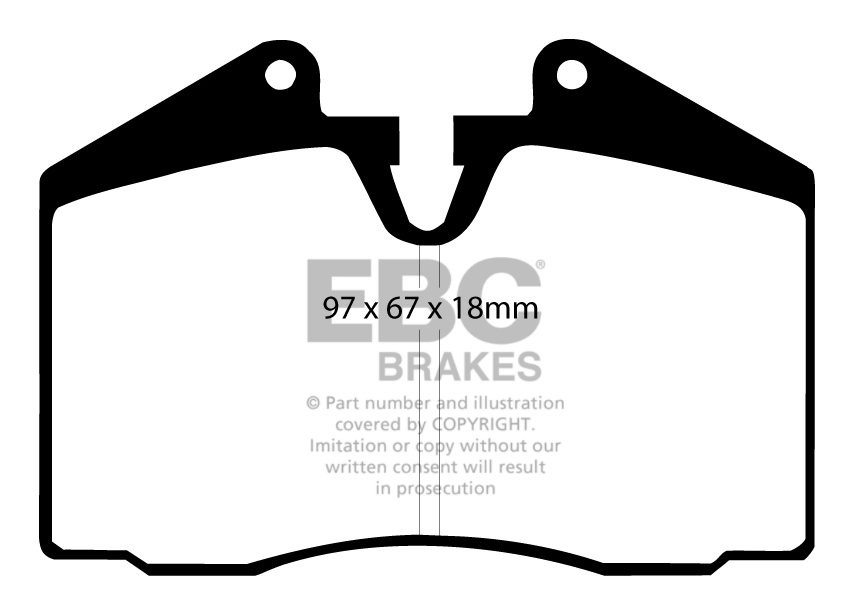 EBC Brakes FERRARI 512M 4.9 94-96 Remblokken achterzijde redstuf