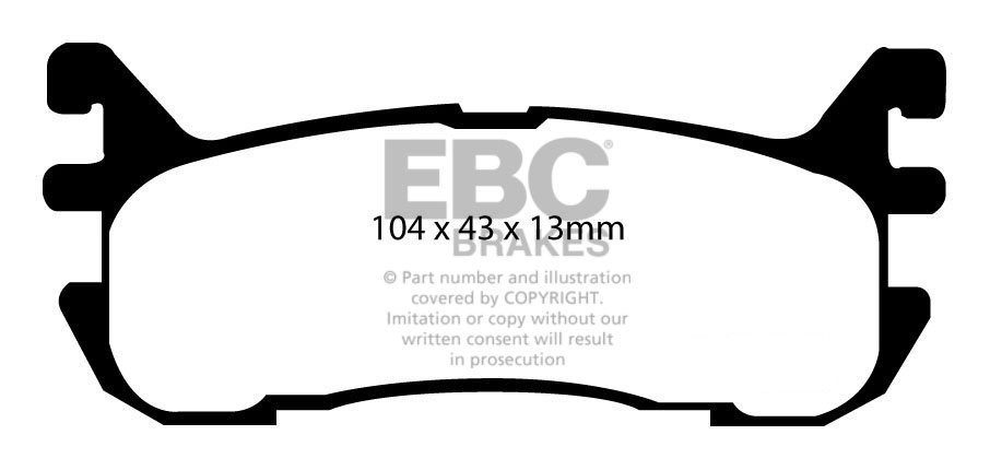 EBC Brakes Mazda MX5 1.8 94-2005 Remblokken achterzijde