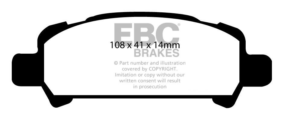 EBC Brakes SUBARU Legacy 3.0 2003-2010 Remblokken achterzijde re