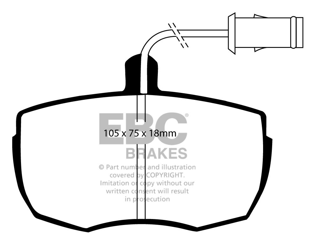 EBC Brakes LAND ROVER Discovery 2.5 TD 89-98 Remblokken voorzijd