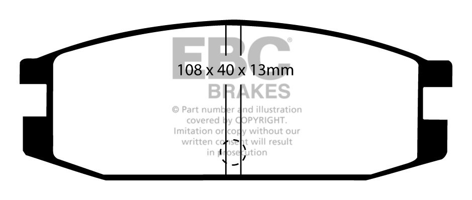 EBC Brakes MITSUBISHI Pajero 2.0 (L41) 82-87 Remblokken achterzi