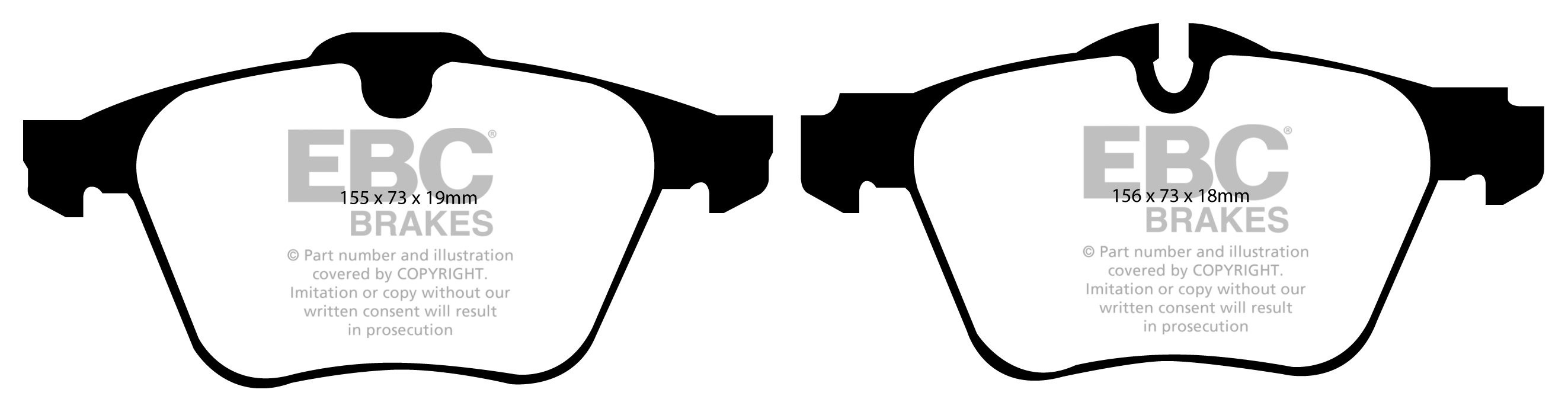 EBC Brakes DAIMLER Super Eight 4.2 Supercharged 2006-.. Remblokk