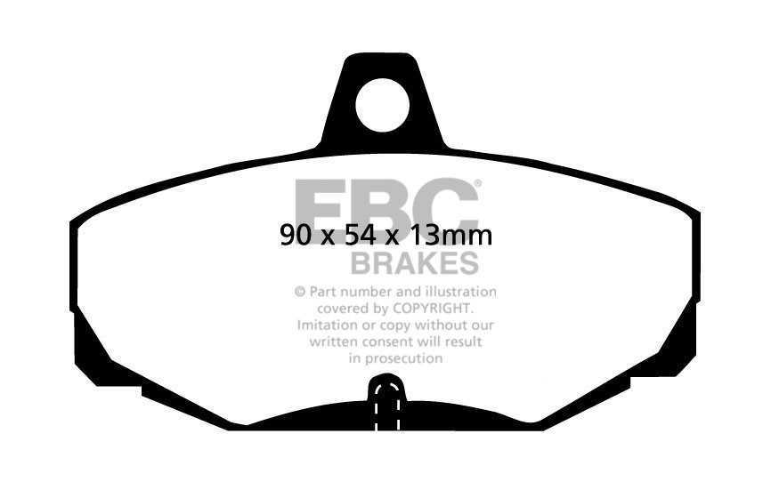 EBC Brakes CATERHAM Seven 1.6 94-.. Remblokken achterzijde green