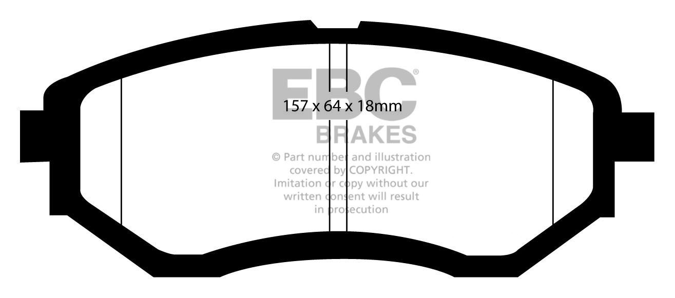 EBC Brakes SUBARU Outback 3.6 2009-.. Remblokken voorzijde