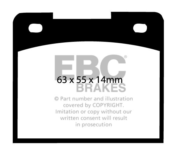EBC Brakes CATERHAM Seven 1.4 91-.. Remblokken voorzijde