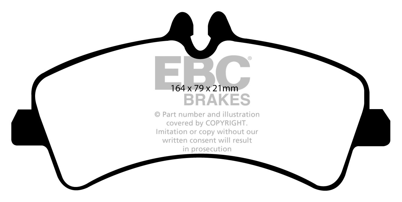 EBC Brakes MERCEDES BEDRIJFSWAGEN Sprinter 515D 2.1 TD 2006-.. R