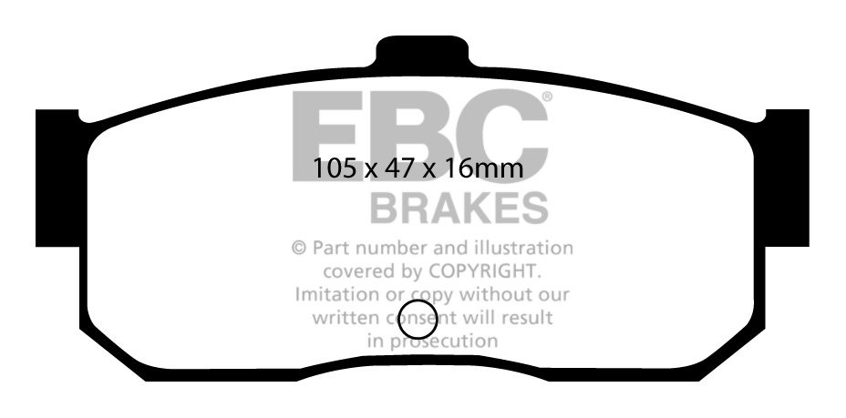 EBC Brakes NISSAN Almera 2.0 D (ABS) 95-98 Remblokken achterzijd