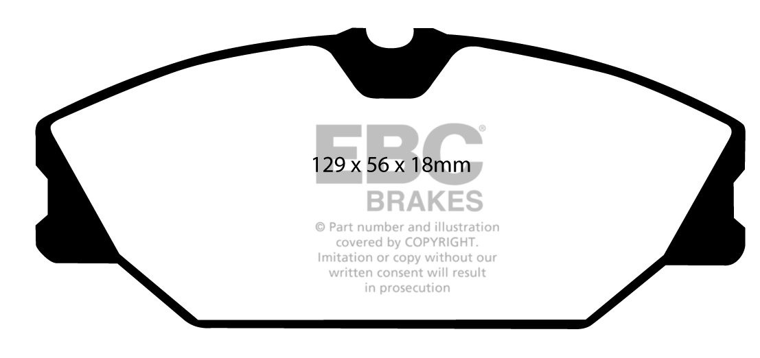 EBC Brakes RENAULT Megane Scenic 1.9 D 99-2003 Remblokken voorzi