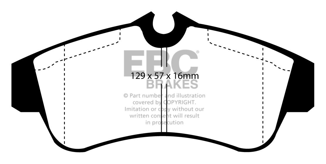 EBC Brakes NISSAN Almera 1.5 2000-2006 Remblokken voorzijde gree